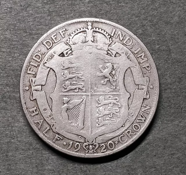 1920 - Great Britain - UK - George V - Half Crown - Silver Coin