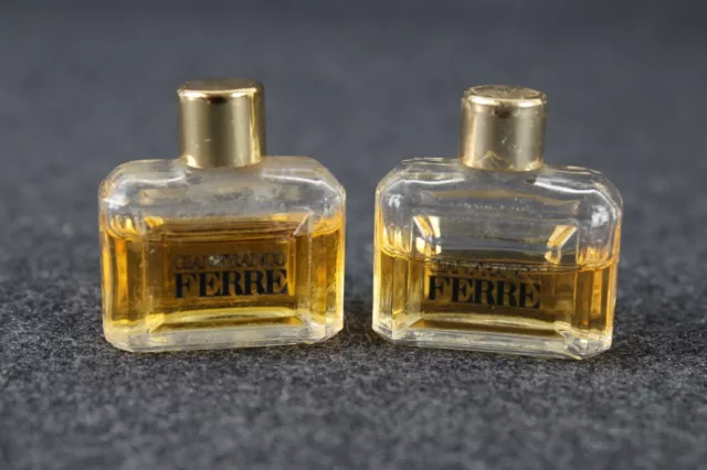 2x GIANFRANCO FERRE ML 5 Miniatura da collezione Profumo VINTAGE Mignon Mini