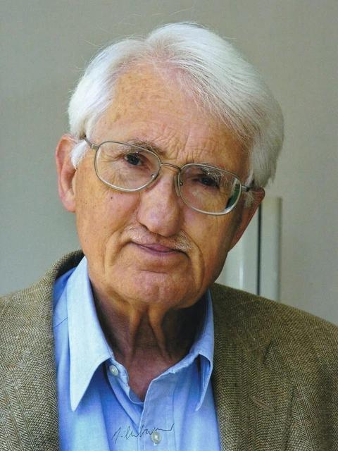 Jürgen HABERMAS (1929) original sign. photo 20x28cm / autograph RARE