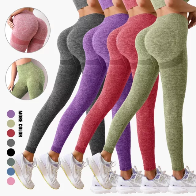 Women's High Waisted Scrunch Bum Leggings Butt Lifting Yoga Pants Gym Sports  Run