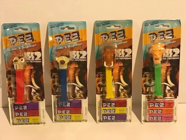 Pez Spender 4er Set Ice Age Figuren Ovp