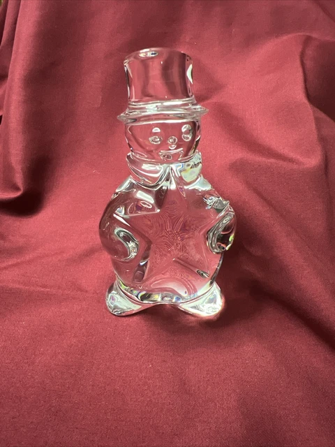Baccarat’s Snowman Star Chest RARE Christmas Gift