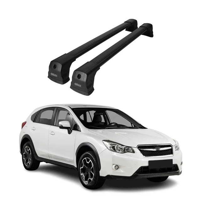 FIX POINTS ROOF Racks Cross Bar for Subaru XV Crosstrek 2013-2015 Alu ...
