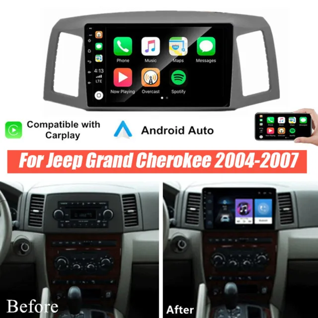 10.1'' Android 13 Carplay Radio Stereo Navi For Jeep Grand Cherokee 2004-2007