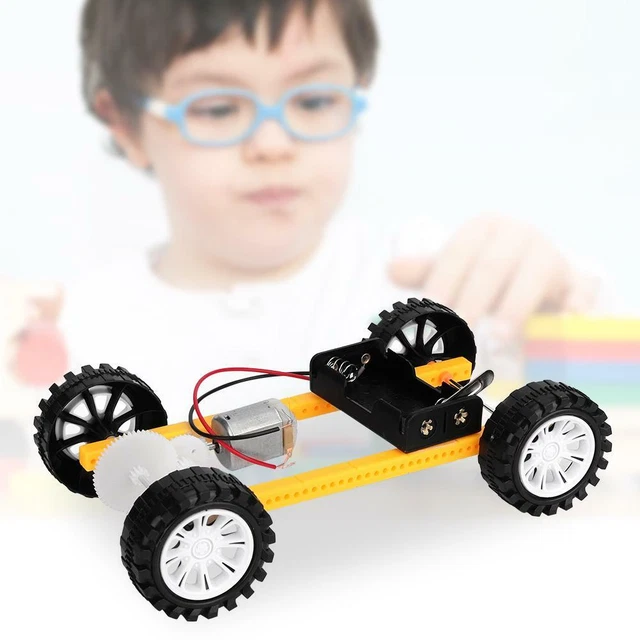 Simple Drivetrain Toy NEW GEAR DRIVE Car DIY Scientific Educational Electric Toy for Children ...