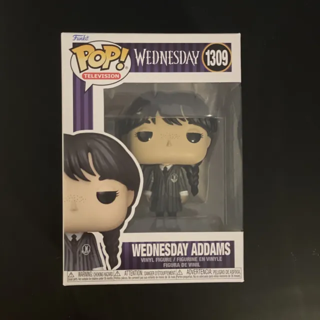 Funko Pop! Wednesday Addams 1309 With Pop Protector The Addams Family Creepy