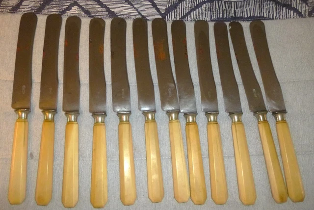 6 COUTEAUX ANCIEN en corne Coupe Idéal et acier inoxydable et lot de couteaux EUR 38,00 - FR