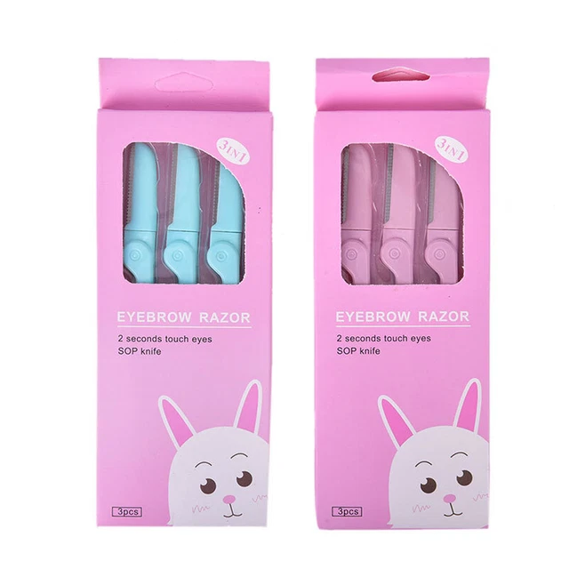 3pcs/Set Facial Eyebrow Trimmer Armpit Hair Razor Face Eye brow ShaverB.R2