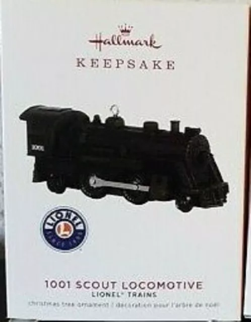 2019 Hallmark 1001 Scout Locomotive Lionel Trains Black ORNAMENT