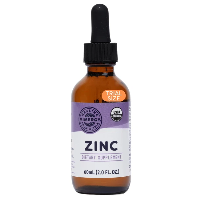 VIMERGY LIQUID ZINC, Trial Size 27 Servings Alcohol Free Zinc Sulfate