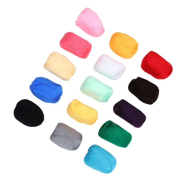 15 piezas parte superior de punto tejido hilo multicolor tirar