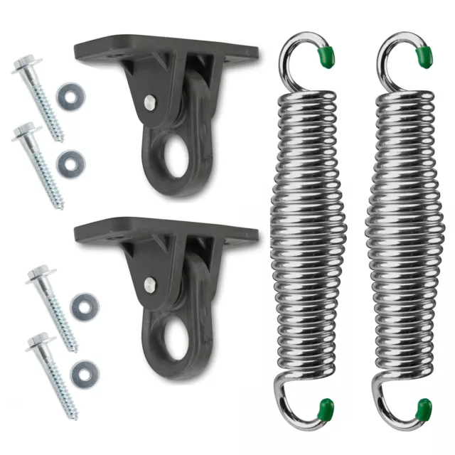 8pc Swing-Mate Deluxe CHROME Porch Swing Springs Hanging Kit - 750 Lbs. Capacity