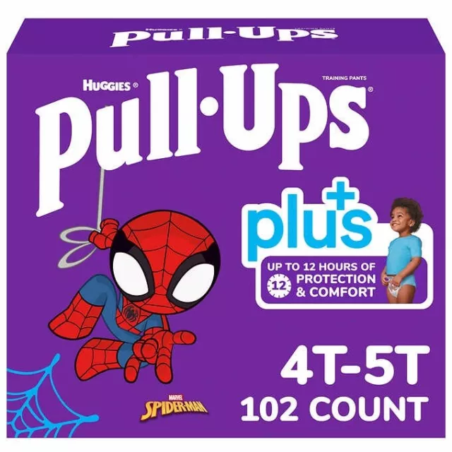 Huggies Pull-Ups Training Pants For Boys Size 4T-5T - 102 Ct - Spider-Man 🕸️