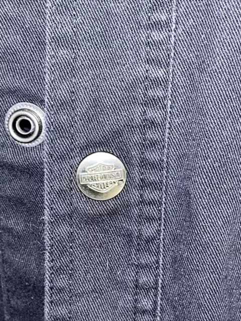 HARLEY DAVIDSON MEN’S Black Snap Button Down Long Sleeve Shirt $29.99 ...