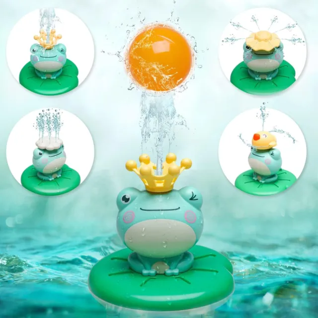 Baby Bath Toys for Kids 4 Modes Water Spray Sprinkler Bathtub Frog Toy US seller