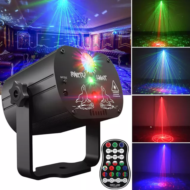 Mini LED RGB Laser Projector Stage Lighting Xmas Party KTV DJ Disco Club Light 2