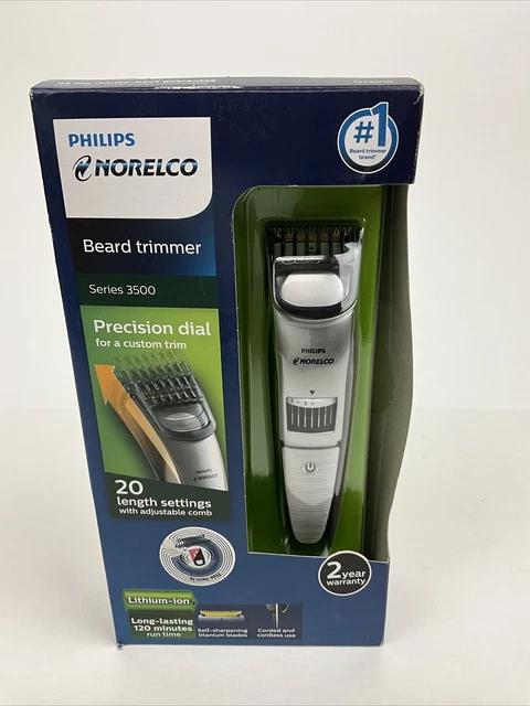New Philips Norelco Beard Trimmer Series 3500 QT4018/49 20 Length Settings NEW