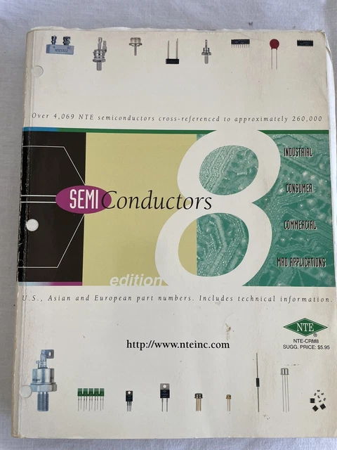 1997 NTE SemiConductors Reference Catalog 8th edition Part Numbers