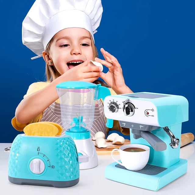 Machine à Café Jouet Pour Enfants HOMCENT 41 Pièces - Jeu De Rôle Avec Son, Donuts Et Plateau - Idéal Dès 3 Ans