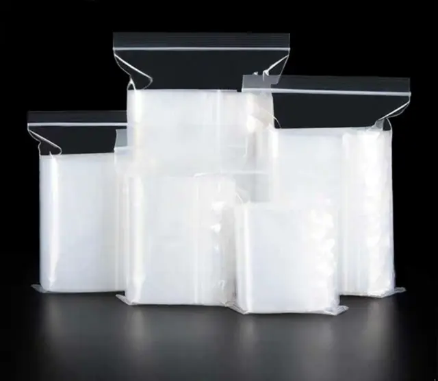 500 2x8 Clear Zip Seal Plastic Bags 2 Mil Heavy Duty Poly Reclosable Zipper Top