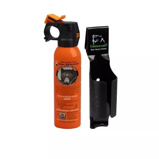 🔥🐻 New UDAP Pepper Power Bear Spray Repellant w/ Free Griz Guard Holster 🐻 🔥