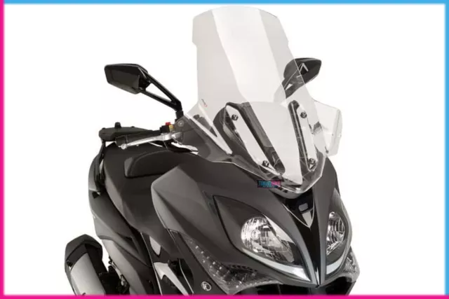 PUIG PARE BRISE  V-TECH LINE TOURING POUR KYMCO XCITING 400i 2018 TRANSPARENT