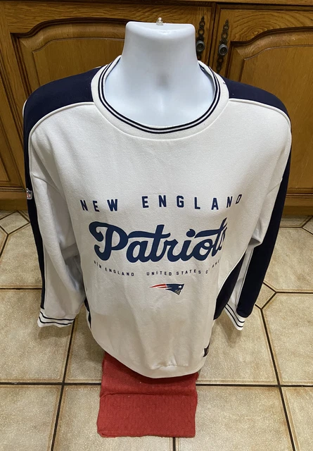 Felpa da uomo bianca New England Patriots NFL taglia XL