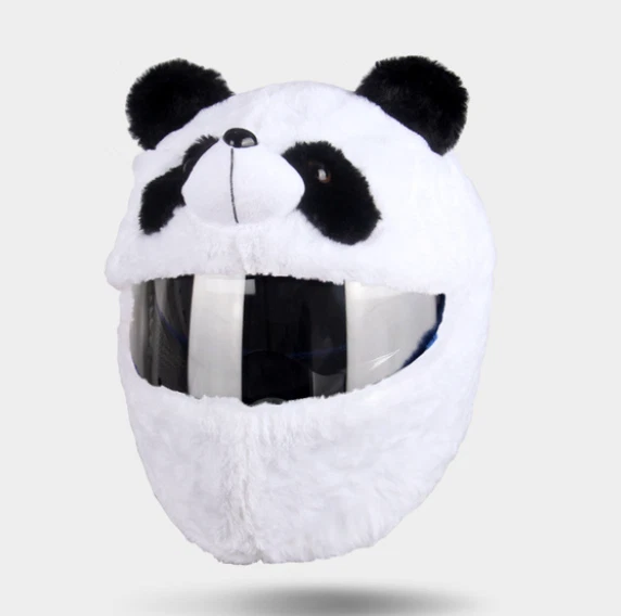 Housse de casque de moto fun panda couvre casque