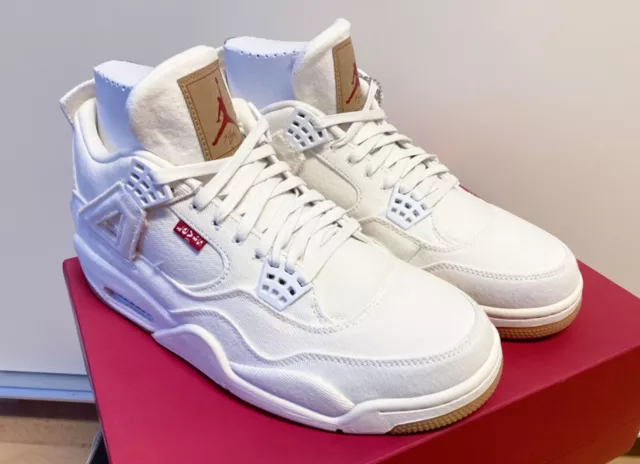 Nike Air Jordan 4 Levis denim bianco