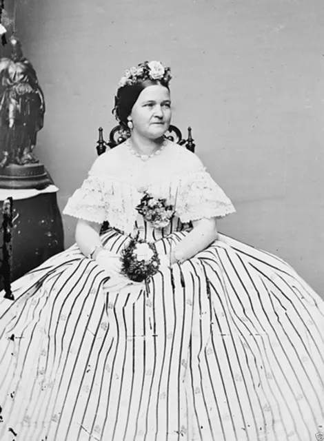 Mary Todd Lincoln seated portrait wife of President Lincoln - New 8x10 Photo