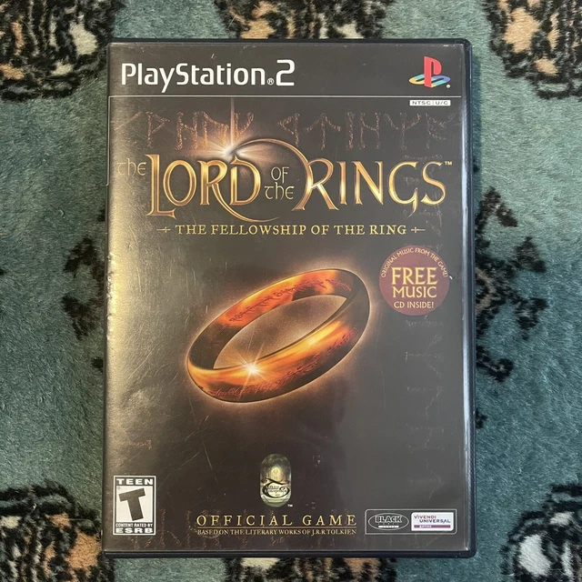 PS2 Lord of the Rings: Fellowship of the Ring (PlayStation 2) WITH MUSIC CD