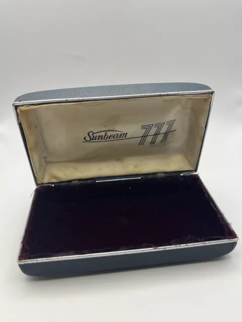 Sunbeam 777 Electric Razor Vintage Hard Box Empty