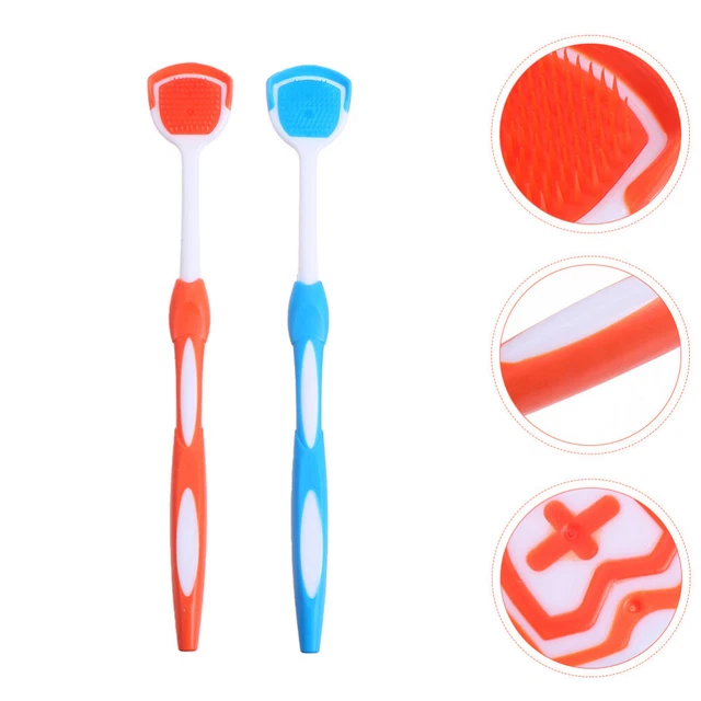 2 Pcs Tongue Sweeper Tongue Cleaning Brush Multitools Multifunction