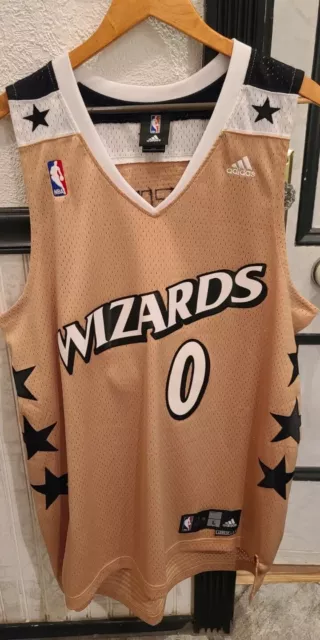00's Gilbert Arenas Washington Wizards Adidas Authentic NBA Jersey Size 48  XL – Rare VNTG