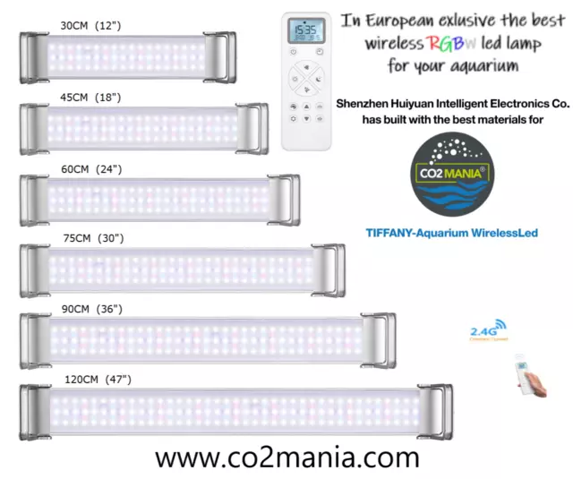 Tiffany plafoniera led telecomando dimmer alba/tramonto acquario dolce e marino