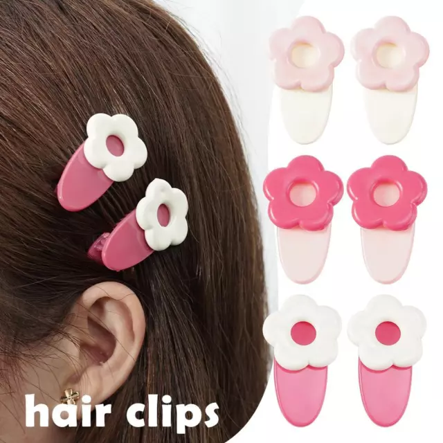 Cute Women's Hair Clip Fashion Korean Barrette Daisy Gif－ Duckbill Girls F1L2