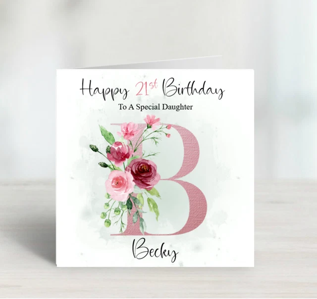 Biglietto Di Compleanno Personalizzato Con Tema Cream Tea - Scegli Nome, Et&agrave; E Relazione
