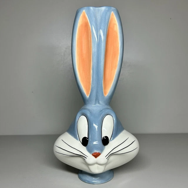 VINTAGE BUGS BUNNY Vase 9.5" Warner Bros. Studio Store 1997 Decorative ...