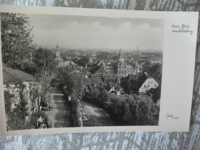 Graz Steiermark Blick vom Schlossberg / ungelaufen