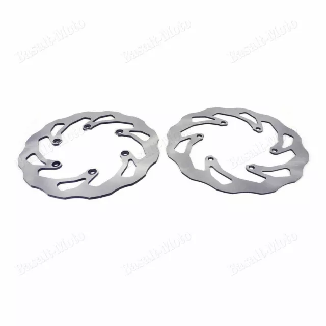 Front Rear Wavy Brake Disc Rotor Fit For Yamaha YZ125/250 WR125 YZF/WRF250/450