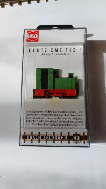 BUSCH 12130 Deutz OMZ 122 F grün/rot H0f neuwertig in OVP