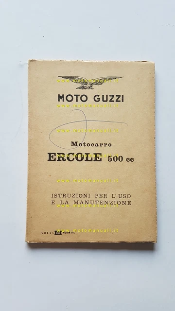 Moto Guzzi Ercole 500 1959 manuale uso manutenzione libretto originale