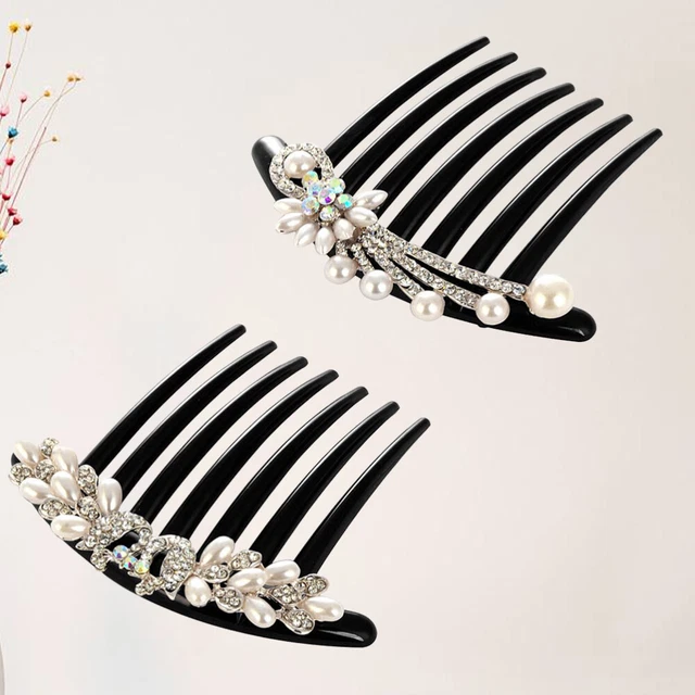 2 pz fermacapelli con doppio copricapo strass strass strass strass