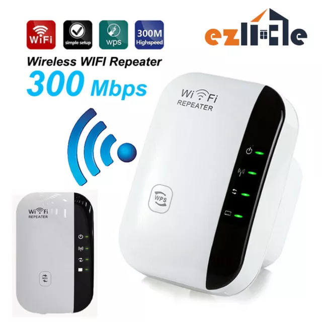 WiFi Extender 300Mbps Wireless Repeater 802.11 AP Range Router Booster AUS