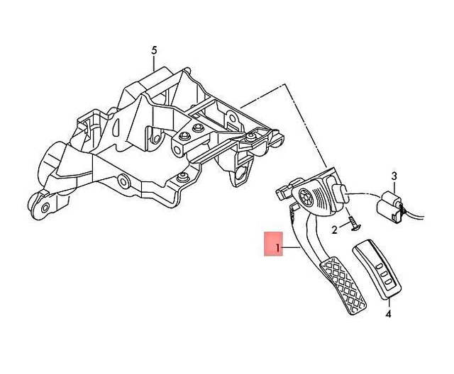 NEW AUDI ACCELERATOR Pedal With Electronic Module 4F1723523D 1314