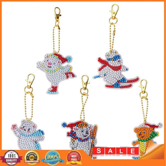 Generic Snow Sports Diamond Painting Keychain DIY Crystal Drill Schl?selanh?ger