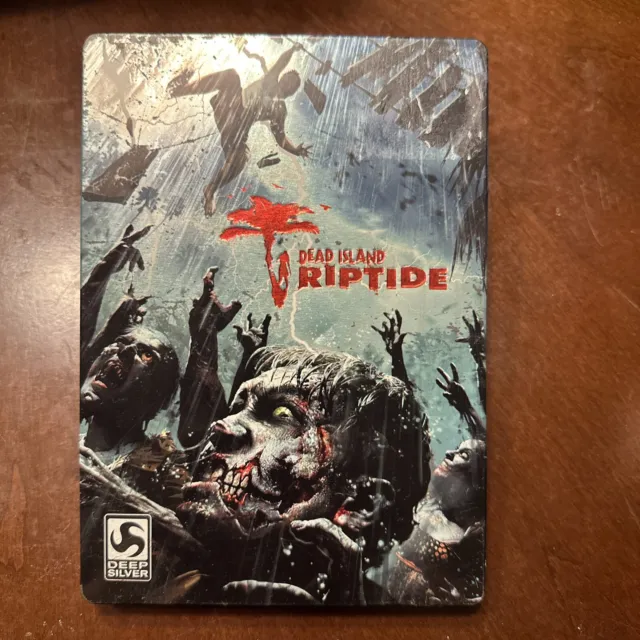 DEAD ISLAND RIPTIDE XBOX 360 STEELBOOK VIDEO GAME COMPLETE W/ EXTRAS &  MANUAL