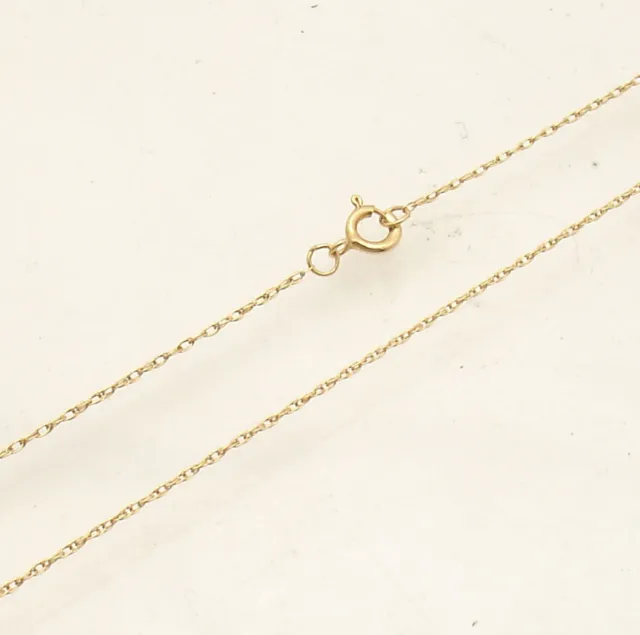 Dainty Open Milano Rope Chain Necklace Real Solid 10K Yellow Gold 16" 18" 0.6mm
