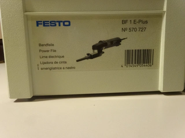 Rarität: Festo Festool Bandfeile BF 1E mit versch. Schleifbändern 3