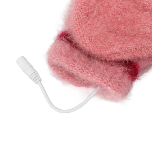 (Rose)Airshi Gants Chauffants électriques Gants Chauffants USB Chauffants